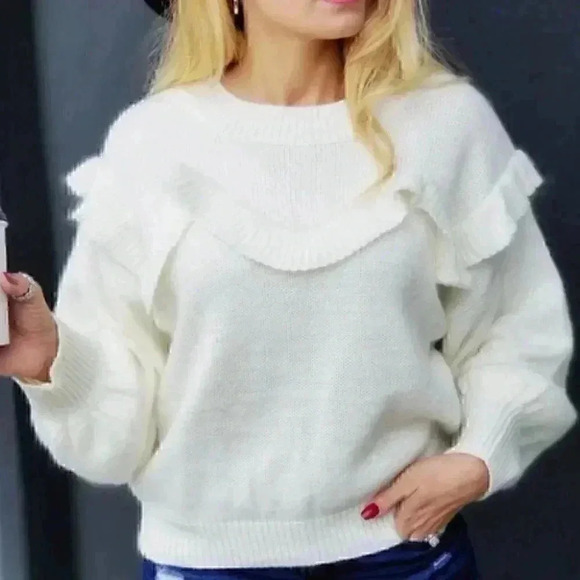 CHIC DOLLZ Cream Sweater - Picture 2 of 5